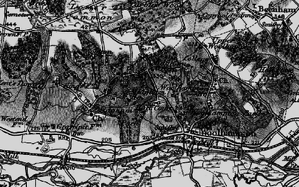 Old map of Midgham Green in 1895