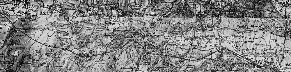 Old map of Midhurst in 1895