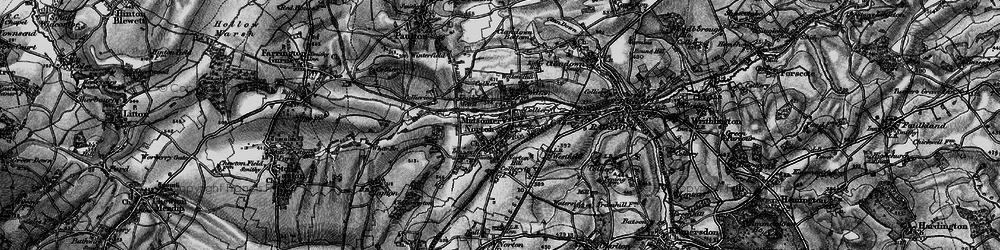 Old map of Midsomer Norton in 1898