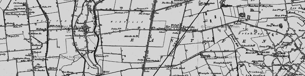 Old map of Midville in 1899