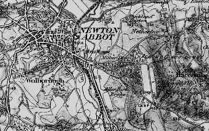 Old map of Milber in 1898