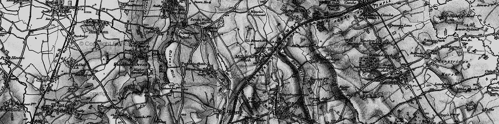 Old map of Milborne Wick in 1898