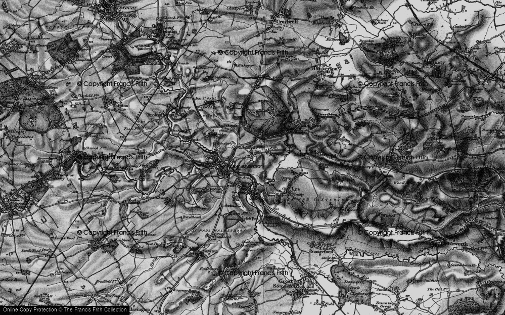 Old Map of Milbourne, 1896 in 1896