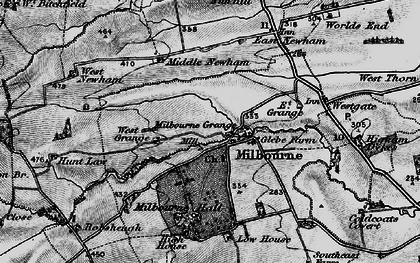 Old map of Milbourne in 1897