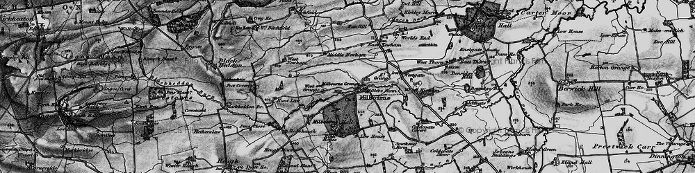 Old map of Milbourne Grange in 1897