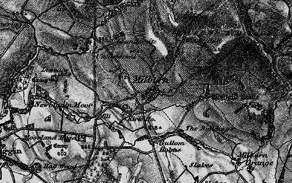 Old map of Milburn in 1897