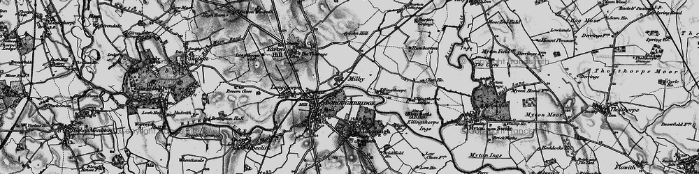 Old map of Aldborough in 1898