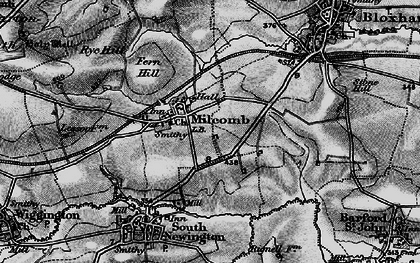 Old map of River Swere in 1896
