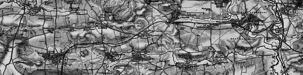 Old map of Milcombe in 1896