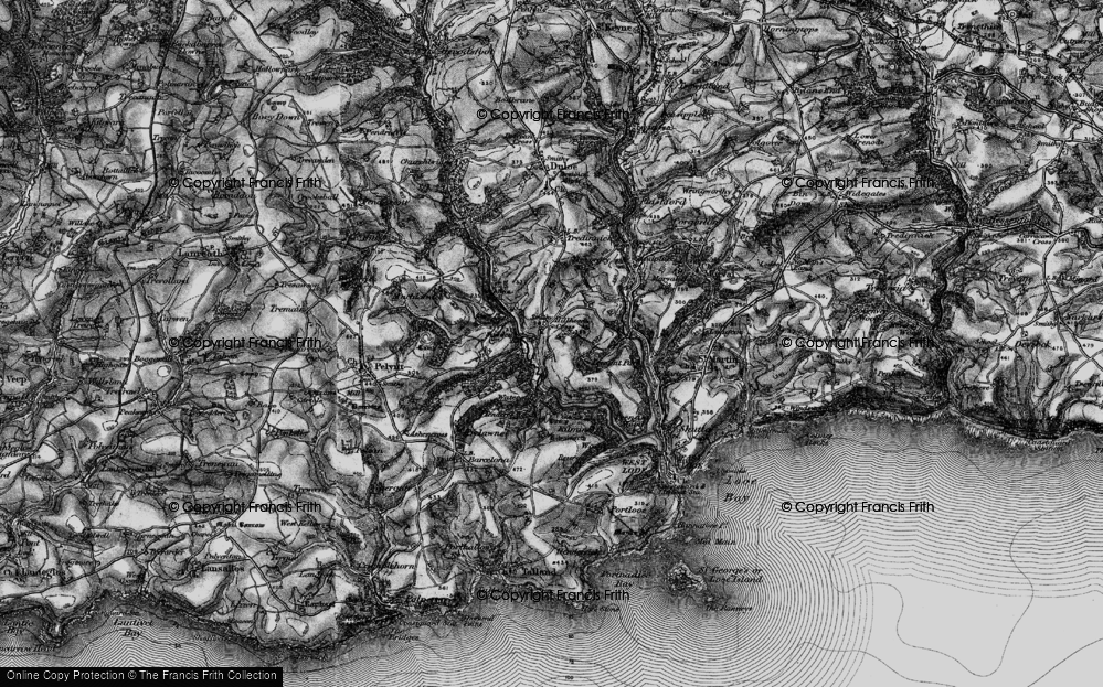 Old Map of Milcombe, 1896 in 1896