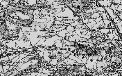 Old map of Broadridge Wood in 1898
