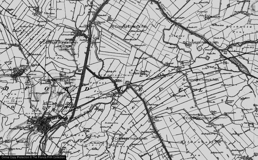 Old Map of Mile End, 1898 in 1898