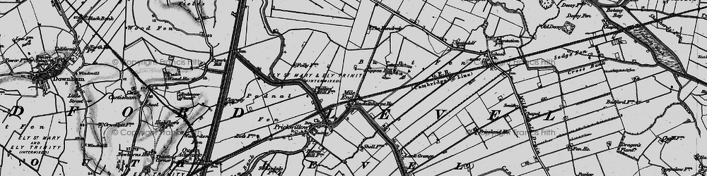 Old map of Lark Grange in 1898