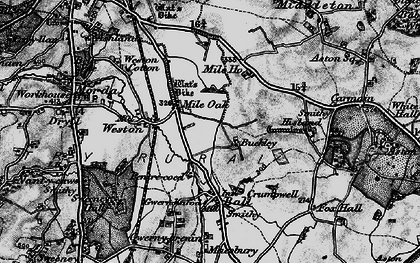 Old map of Buckley in 1897