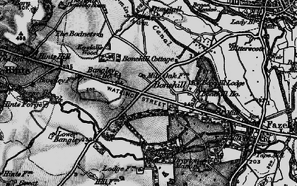 Old map of Mile Oak in 1899