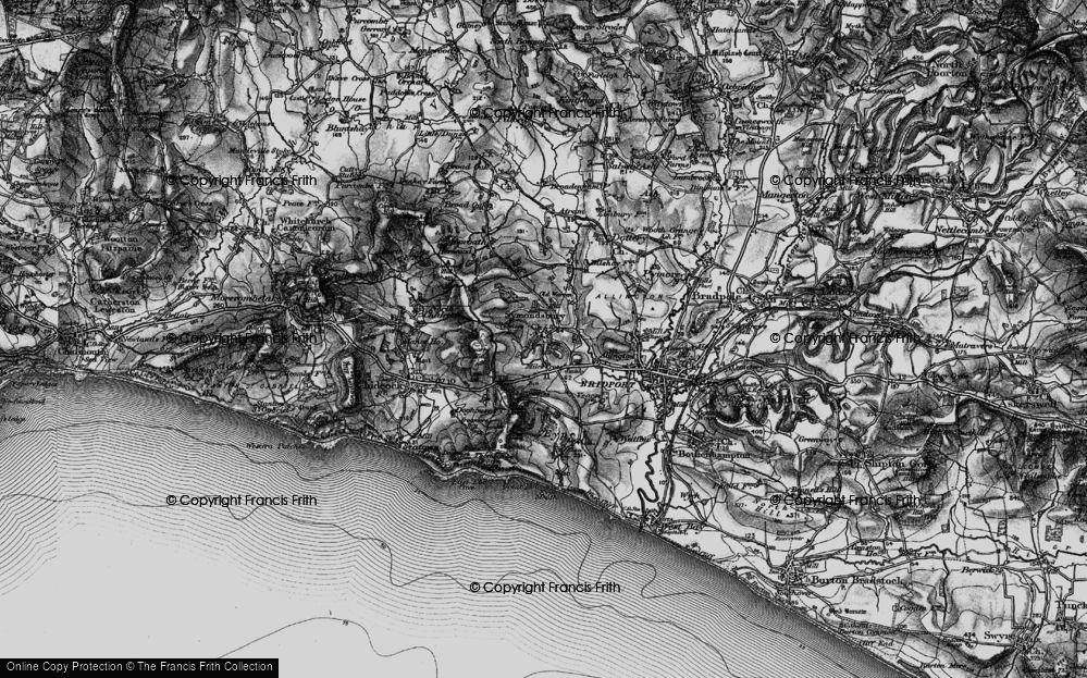 Old Map of Miles Cross, 1897 in 1897