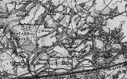Old map of Miles Green in 1896