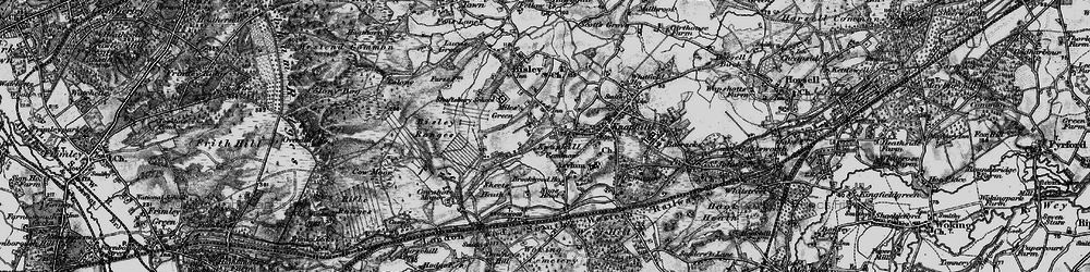 Old map of Miles Green in 1896