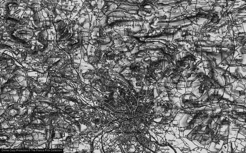 Old Map of Miles Hill, 1898 in 1898