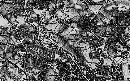 Old map of Miles Hill in 1898
