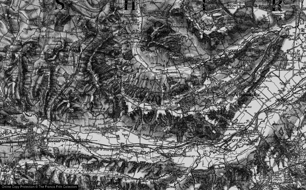 Old Map of Miles's Green, 1895 in 1895