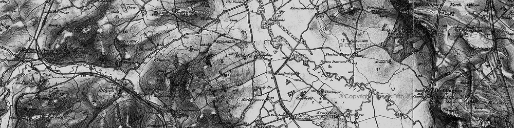 Old map of Milfield in 1897