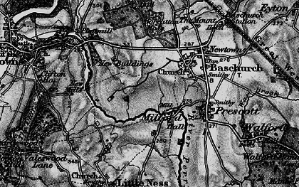 Old map of Broadlands, The in 1899
