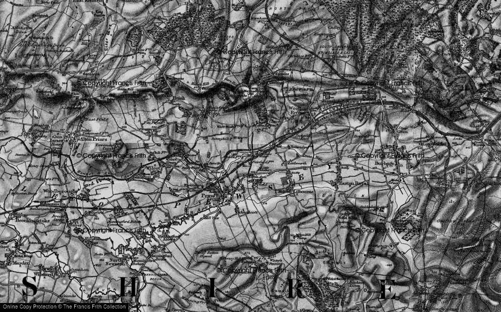 Old Map of Historic Map covering Fairfield in 1898