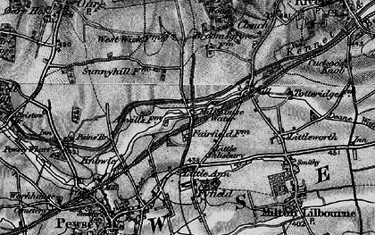 Old map of Milkhouse Water in 1898