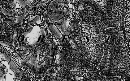 Old map of Milkwall in 1896