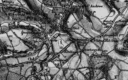 Old map of Milkwell in 1895