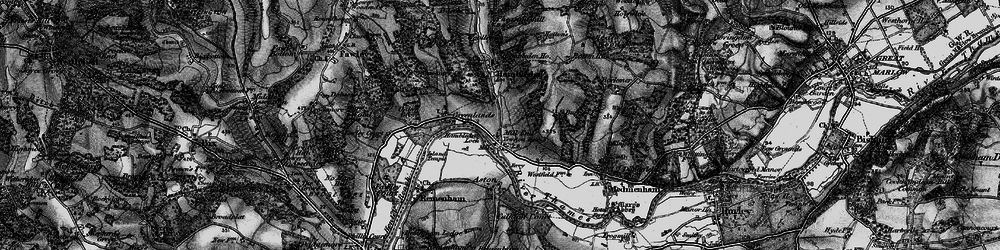 Old map of Mill End in 1895