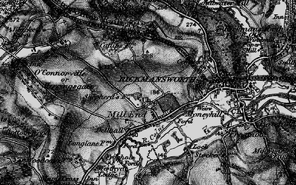 Old map of Mill End in 1896