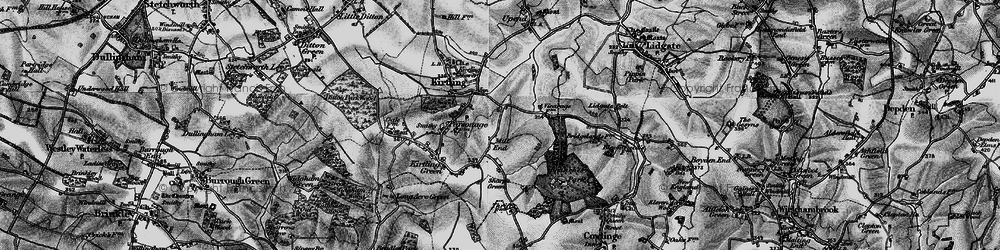 Old map of Mill End in 1898