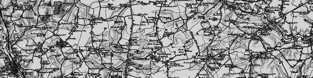 Old map of Mill Green in 1898