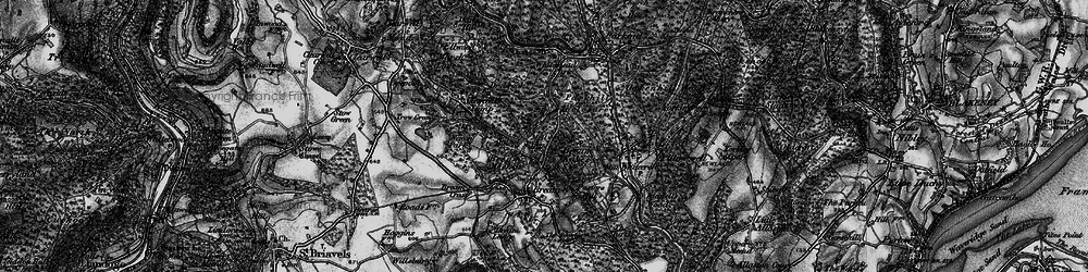 Old map of Mill Hill in 1896