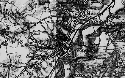 Old map of Little Sutton Hoo in 1896