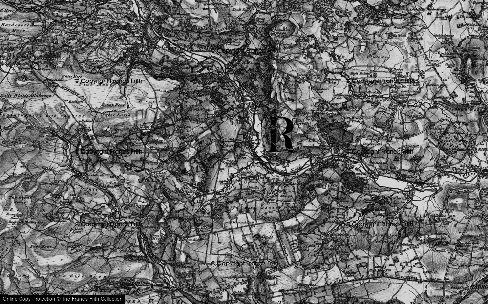 Old Map of Mill Hirst, 1898 in 1898