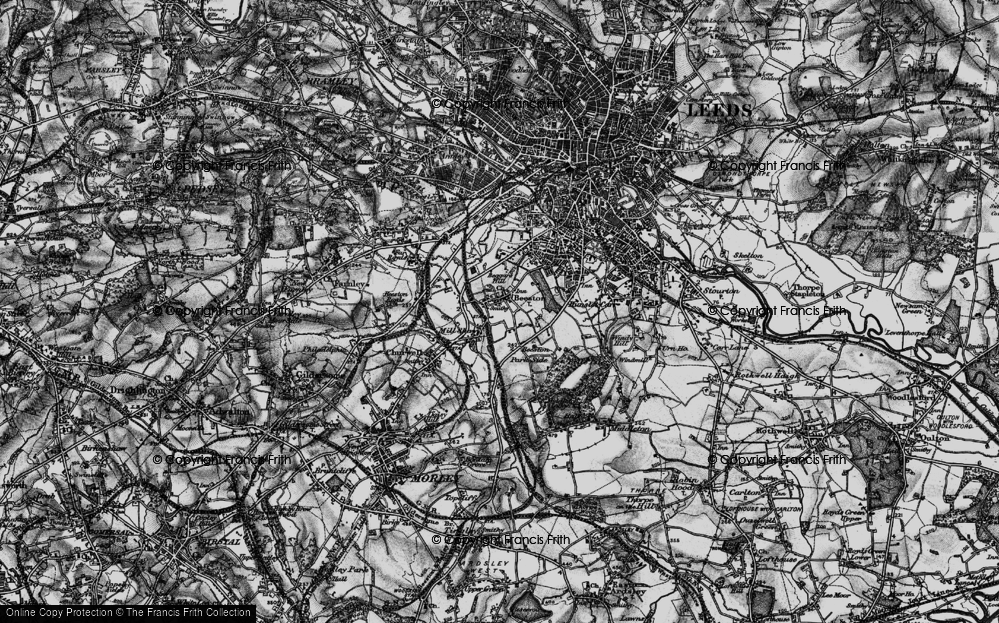 Old Map of Mill Shaw, 1896 in 1896