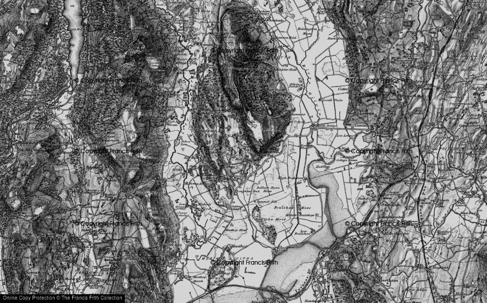 Old Map of Mill Side, 1898 in 1898