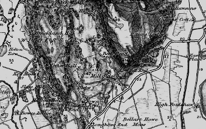 Old map of Mill Side in 1898