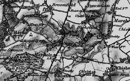 Old map of Millbank in 1895