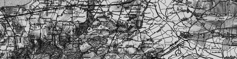 Old map of Millbank in 1895