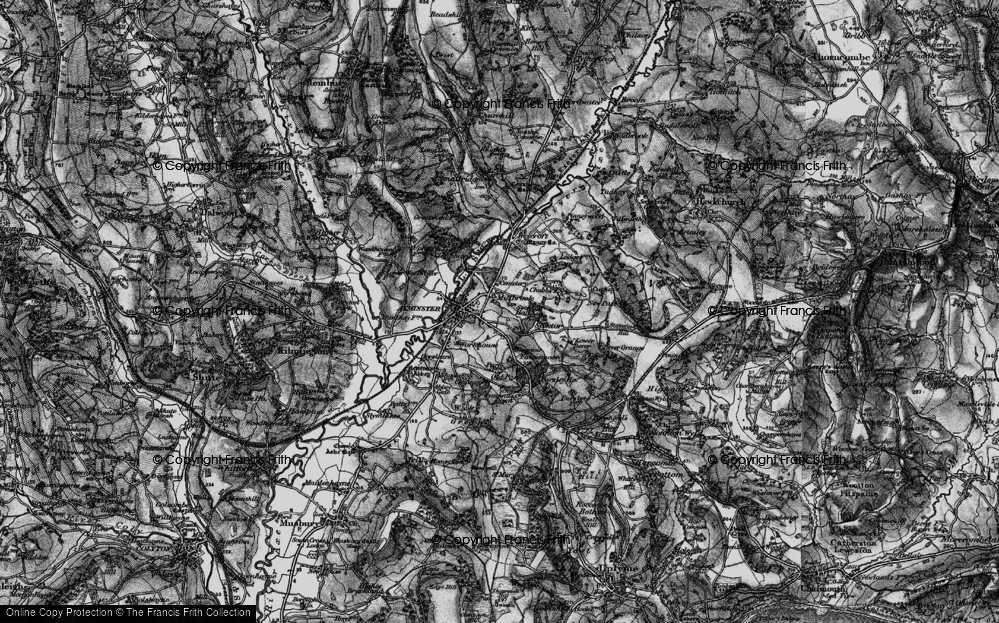 Old Map of Millbrook, 1898 in 1898