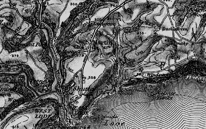 Old map of Bodigga Cliff in 1896