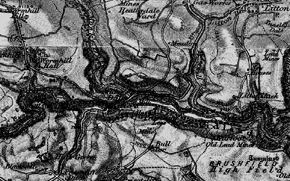 Old map of Miller's Dale in 1896