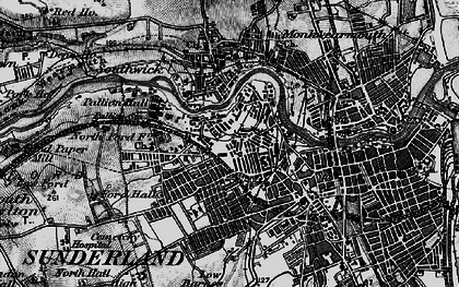 Old map of Millfield in 1898