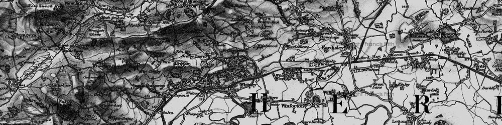 Old map of Millhalf in 1896