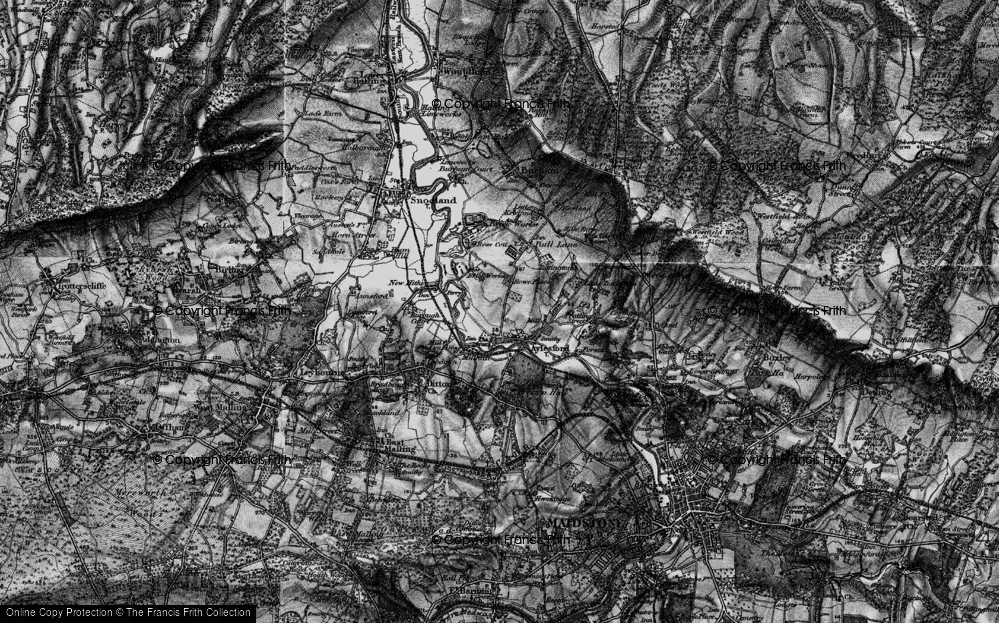 Old Map of Millhall, 1895 in 1895