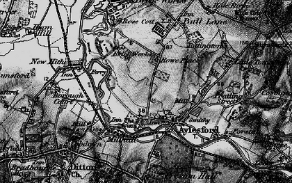 Old map of Millhall in 1895